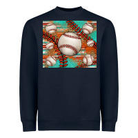 Navy baseball turquoise serape glitter tumbler Heavyweight Sweatshirt - Jasminsmagicworld
