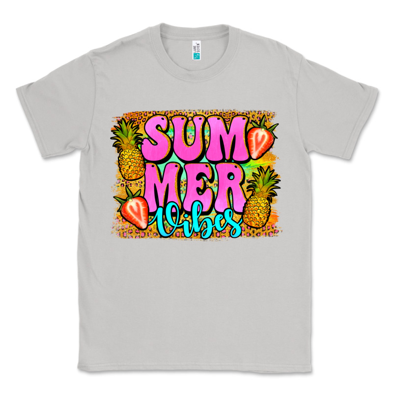 Summer Vibes Leopard Background Classic Tee by Jasminsmagicworld | Teevron