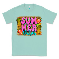 Seafoam summer vibes leopard background Classic Tee - Jasminsmagicworld