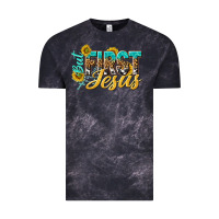 Cloud Black but first jesus Vintage Tee - NancyCooperArtShop