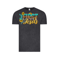 Vintage Black but first jesus Vintage Tee - NancyCooperArtShop