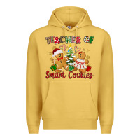 Antique Gold Teacher of smart cookies Premium Hoodie - texasbilliewilder