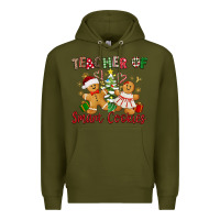 Army Green Teacher of smart cookies Premium Hoodie - texasbilliewilder