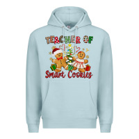 Blue Mist Teacher of smart cookies Premium Hoodie - texasbilliewilder