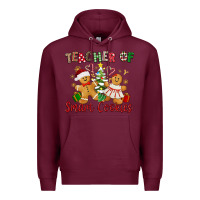 Burgundy Teacher of smart cookies Premium Hoodie - texasbilliewilder