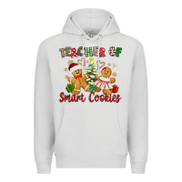 Dove Grey Teacher of smart cookies Premium Hoodie - texasbilliewilder