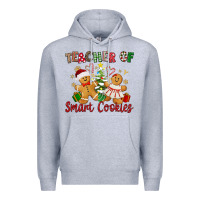 Heather Grey Teacher of smart cookies Premium Hoodie - texasbilliewilder