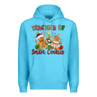 Ocean Blue Teacher of smart cookies Premium Hoodie - texasbilliewilder