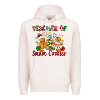 Pale Pink Teacher of smart cookies Premium Hoodie - texasbilliewilder