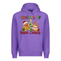 Purple Teacher of smart cookies Premium Hoodie - texasbilliewilder