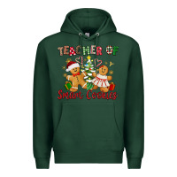 Sports Green Teacher of smart cookies Premium Hoodie - texasbilliewilder