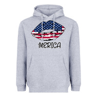 Heather Grey American lip Heavyweight Hoodie - Bettercallsaul