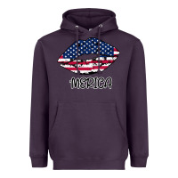 Plum American lip Heavyweight Hoodie - Bettercallsaul