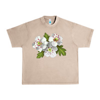 French Oak Hawthorn Flower Illustrations Urban Heavy Tee - LillyAllenDesigns