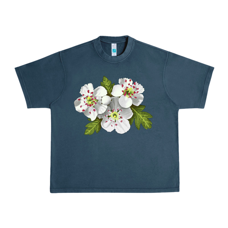 Hawthorn Flower Illustrations Urban Heavy Tee by LillyAllenDesigns | Teevron