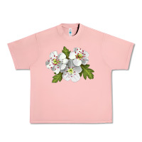 Salmon Hawthorn Flower Illustrations Urban Heavy Tee - LillyAllenDesigns