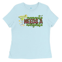 Baby Blue mamacita needs a margarita mothers day Ladies Tee - texasbilliewilder