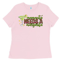 Bubblegum Pink mamacita needs a margarita mothers day Ladies Tee - texasbilliewilder