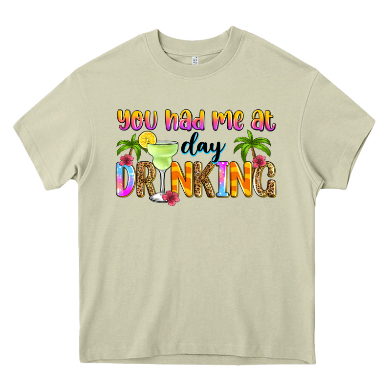 You Had Me At Day Drinking Heavy Core Tee by Zillion Design Studio | Teevron