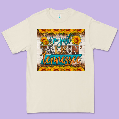 I'm Just Talking Tennessee Tumbler Premium Tee Designed By Hra Design Shop