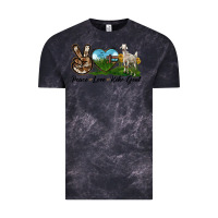 Cloud Black Peace Love Kiko Goat Vintage Tee - LillyAllenDesigns