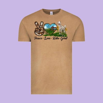 Peace Love Kiko Goat Vintage Tee Designed By Lillyallendesigns