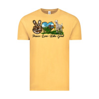 Vintage Mustard Peace Love Kiko Goat Vintage Tee - LillyAllenDesigns
