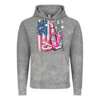 Cloud Rock American flag and dental elements with teeth Vintage Hoodie - AdoDesignShop