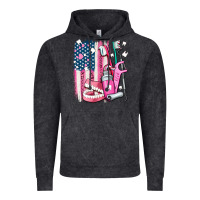 Vintage Black American flag and dental elements with teeth Vintage Hoodie - AdoDesignShop