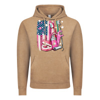 Vintage Coffee American flag and dental elements with teeth Vintage Hoodie - AdoDesignShop