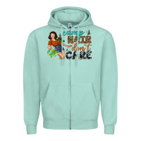 Camp Hair Don't Care Zipper Hoodie | Teevron