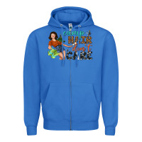 True Royal Camp Hair Don't Care Zipper Hoodie - BundleAndBundleShop