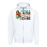 White Camp Hair Don't Care Zipper Hoodie - BundleAndBundleShop