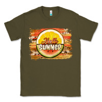 Army Green hello summer watermelon lemon Classic Tee - Jasminsmagicworld