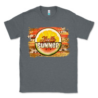 Charcoal Heather hello summer watermelon lemon Classic Tee - Jasminsmagicworld