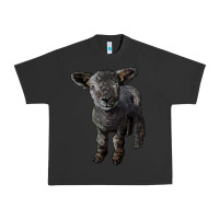 Pigment Black southdown baby sheep Urban Heavy Tee - LillyAllenDesigns