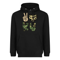 Black Peace Love Heavyweight Hoodie - Bettercallsaul