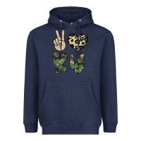 Navy Peace Love Heavyweight Hoodie - Bettercallsaul