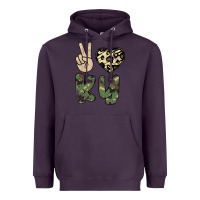 Plum Peace Love Heavyweight Hoodie - Bettercallsaul