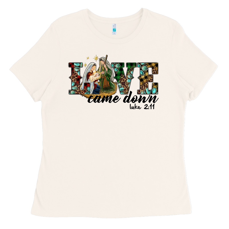 Love Came Down Holy Family Ladies Tee by RanaPortraitStore | Teevron