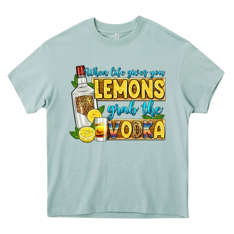 When Life Gives You Lemons Grab The Vodka Heavy Core Tee by Zillion Design Studio | Teevron