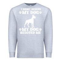 Heather Grey rescue dog Premium Sweatshirt - Bettercallsaul