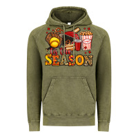 Vintage Olive tis the season softball Vintage Hoodie - Jasminsmagicworld
