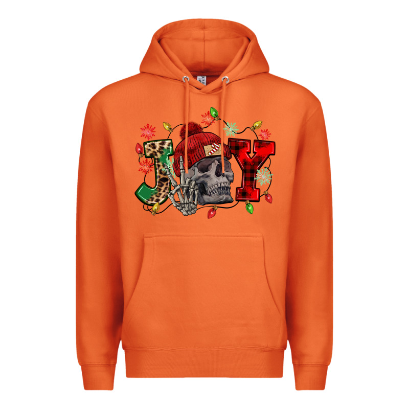 Christmas Joy Skeleton Premium Hoodie by NancyCooperArtShop | Teevron