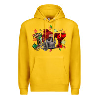 Lemon Christmas Joy skeleton Premium Hoodie - NancyCooperArtShop