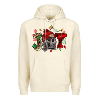 Sandshell Christmas Joy skeleton Premium Hoodie - NancyCooperArtShop