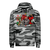 Slate Camo Christmas Joy skeleton Premium Hoodie - NancyCooperArtShop