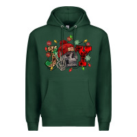 Sports Green Christmas Joy skeleton Premium Hoodie - NancyCooperArtShop
