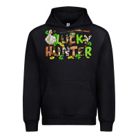 Black Lucky hunter St. Patrick's Day Urban Hoodie - OliviaCreatesArt