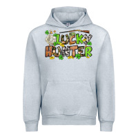 Heather Grey Lucky hunter St. Patrick's Day Urban Hoodie - OliviaCreatesArt